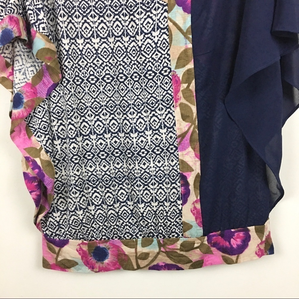 Anthropologie Vanessa Virginia Askew Floral Kimono Top - Picture 4 of 12